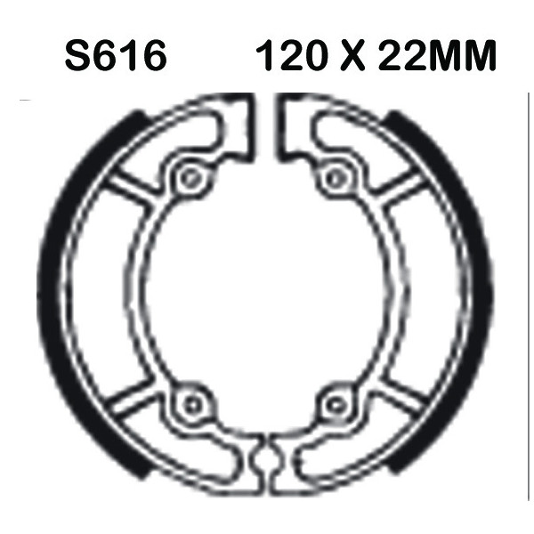 EBC EBC Brake Shoes S616